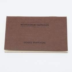 Louis Vuitton Neige Monogram Empreinte Leather Secret Long Wallet