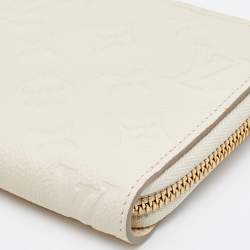 Louis Vuitton Neige Monogram Empreinte Leather Secret Long Wallet