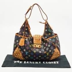 Pre Owned Louis Vuitton Black Multicolor Monogram Canvas Chrissie MM Bag