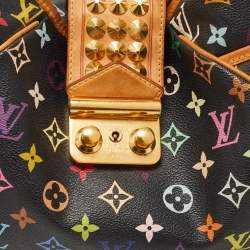 Pre Owned Louis Vuitton Black Multicolor Monogram Canvas Chrissie MM Bag