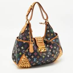 Pre Owned Louis Vuitton Black Multicolor Monogram Canvas Chrissie MM Bag