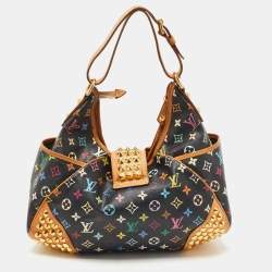 Pre Owned Louis Vuitton Black Multicolor Monogram Canvas Chrissie MM Bag