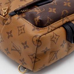 Pre Owned Louis Vuitton Monogram Reverse Canvas Mini Palm Spring Backpack
