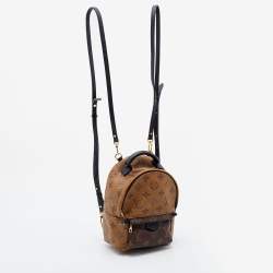 Pre Owned Louis Vuitton Monogram Reverse Canvas Mini Palm Spring Backpack