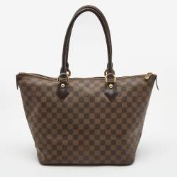 Pre Owned Louis Vuitton Damier Ebene Canvas Saleya MM Bag