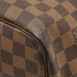 Pre Owned Louis Vuitton Damier Ebene Canvas Saleya MM Bag