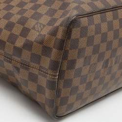 Pre Owned Louis Vuitton Damier Ebene Canvas Saleya MM Bag