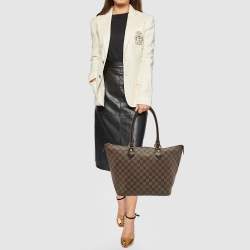 Pre Owned Louis Vuitton Damier Ebene Canvas Saleya MM Bag