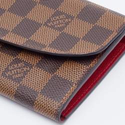 Louis Vuitton Damier Ebene Canvas Emilie Wallet