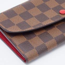 Louis Vuitton Damier Ebene Canvas Emilie Wallet