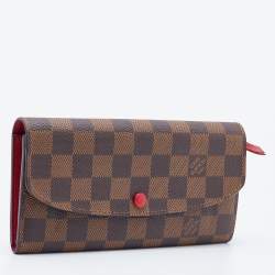 Louis Vuitton Damier Ebene Canvas Emilie Wallet