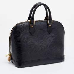 Pre Owned Louis Vuitton Black Epi Leather Alma PM Bag