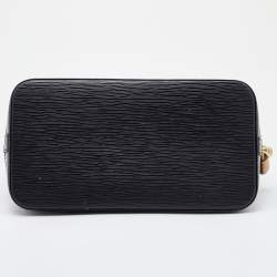 Pre Owned Louis Vuitton Black Epi Leather Alma PM Bag