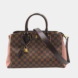 Pre Owned Louis Vuitton Brown Canvas Damier Ebene Normandy
