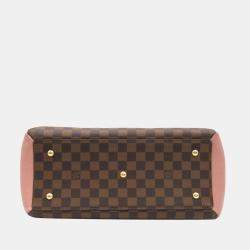 Pre Owned Louis Vuitton Brown Canvas Damier Ebene Normandy