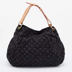 Pre Owned Louis Vuitton Black Monogram Denim Daily PM Bag