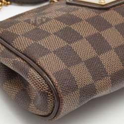 Pre Owned Louis Vuitton Damier Ebene Canvas Eva Pochette