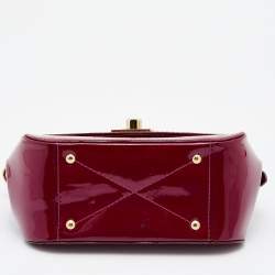 Pre Owned Louis Vuitton Amethyste Monogram Vernis Pasadena Bag