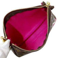 Pre Owned Louis Vuitton Brown Monogram Canvas Holiday Edition Mini Pochette Accessoires