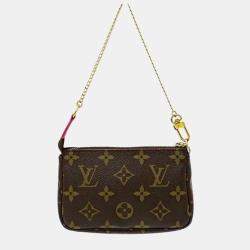 Pre Owned Louis Vuitton Brown Monogram Canvas Holiday Edition Mini Pochette Accessoires