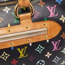 Pre Owned Louis Vuitton Black Multicolor Monogram Canvas Rita Bag