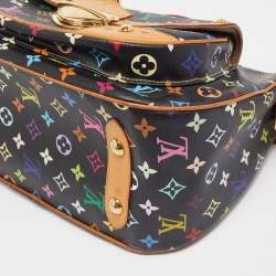 Pre Owned Louis Vuitton Black Multicolor Monogram Canvas Rita Bag