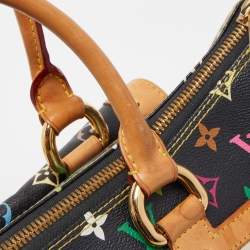 Pre Owned Louis Vuitton Black Multicolor Monogram Canvas Rita Bag