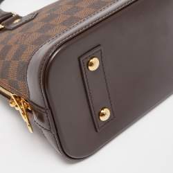 Pre Owned Louis Vuitton Damier Ebene Canvas Alma BB Bag