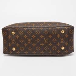 Pre Owned Louis Vuitton Black Monogram Canvas Flower Tote