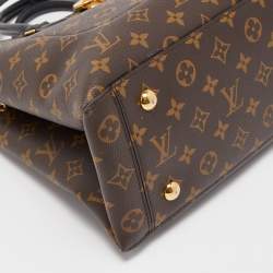 Pre Owned Louis Vuitton Black Monogram Canvas Flower Tote