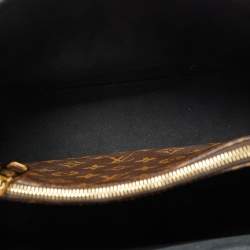 Pre Owned Louis Vuitton Black Monogram Canvas Flower Tote