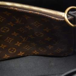 Pre Owned Louis Vuitton Black Monogram Canvas Flower Tote