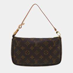 Pochette accessoire handbag Louis Vuitton Brown in Plastic - 35331680