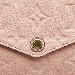 Louis Vuitton Rose Poudre Monogram Empreinte Leather Pochette Felicie Bag