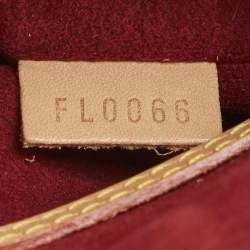 Pre Owned Louis Vuitton White Multicolor Monogram Canvas Alma PM Bag