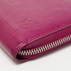 Louis Vuitton Red Epi Leather Zippy Wallet