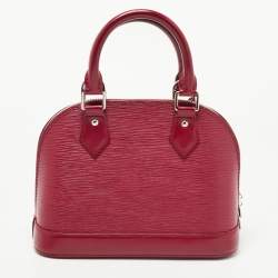 Pre Owned Louis Vuitton Fuchsia Epi Leather Alma BB Bag