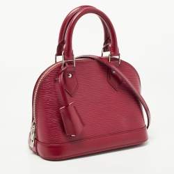 Pre Owned Louis Vuitton Fuchsia Epi Leather Alma BB Bag