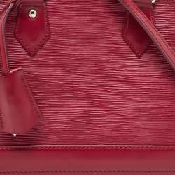 Pre Owned Louis Vuitton Fuchsia Epi Leather Alma BB Bag