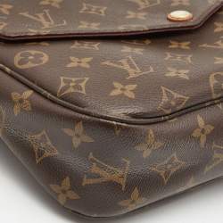 Pre Owned Louis Vuitton Brown Monogram Canvas Mabillon Crossbody Bag
