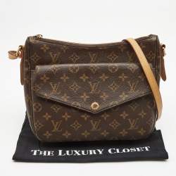 Pre Owned Louis Vuitton Brown Monogram Canvas Mabillon Crossbody Bag
