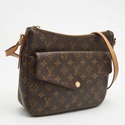 Pre Owned Louis Vuitton Brown Monogram Canvas Mabillon Crossbody Bag