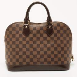 Pre Owned Louis Vuitton Damier Ebene Canvas Alma PM Bag