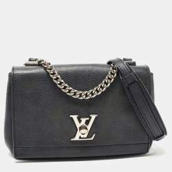 Louis Vuitton Black Leather Lockme II Bag Louis Vuitton