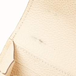 Louis Vuitton Cream Monogram Empreinte Leather Sarah Wallet 