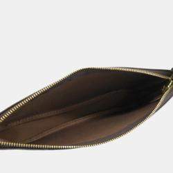 Pre Owned Louis Vuitton Brown Monogram Canvas Pochette Accessoires Shoulder Bag