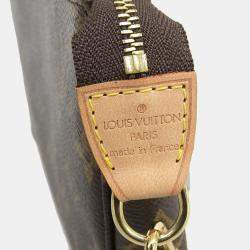Pre Owned Louis Vuitton Brown Monogram Canvas Pochette Accessoires Shoulder Bag
