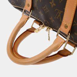 Pre Owned Louis Vuitton Brown Monogram Canvas Keepall Bandouliere 55 Duffel Bag