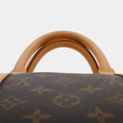 Pre Owned Louis Vuitton Brown Monogram Canvas Keepall Bandouliere 55 Duffel Bag