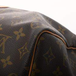 Pre Owned Louis Vuitton Brown Monogram Canvas Keepall Bandouliere 55 Duffel Bag